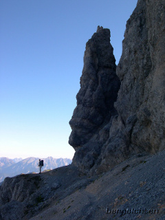 Felsnadel an der Schlicker Seespitze